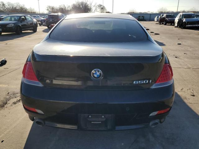 WBAEH13547CR52758 - 2007 BMW 650 I BLACK photo 6