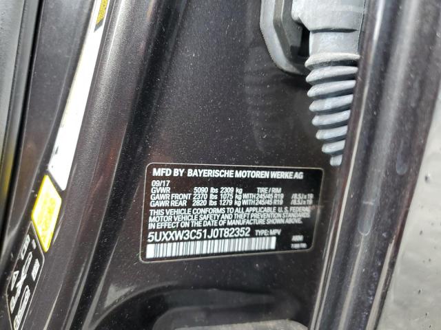 5UXXW3C51J0T82352 - 2018 BMW X4 XDRIVE28I GRAY photo 14