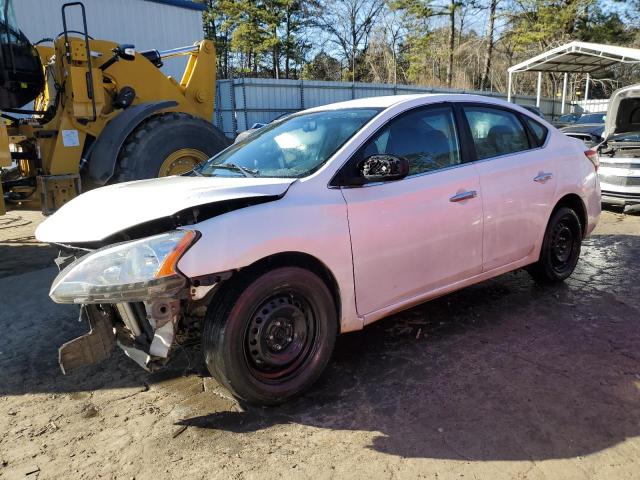 3N1AB7APXDL669441 - 2013 NISSAN SENTRA S WHITE photo 1