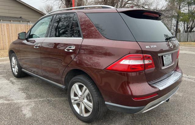 4JGDA5HB4DA173470 - 2013 MERCEDES-BENZ ML 350 4MATIC BURGUNDY photo 3