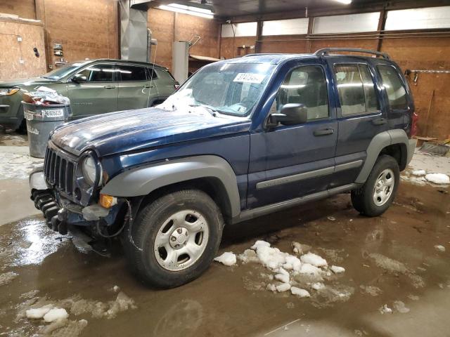 1J4GK48KX5W664309 - 2005 JEEP LIBERTY SPORT BLUE photo 1