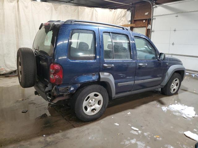 1J4GK48KX5W664309 - 2005 JEEP LIBERTY SPORT BLUE photo 3