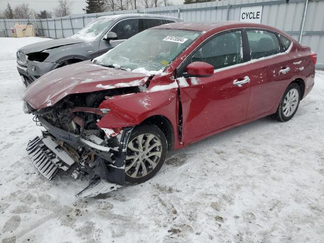 3N1AB7AP3JY246568 - 2018 NISSAN SENTRA S RED photo 1