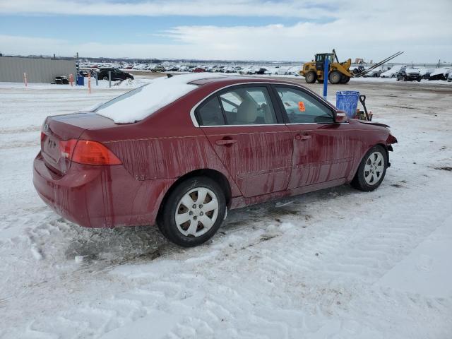 KNAGE228795353296 - 2009 KIA OPTIMA LX MAROON photo 3