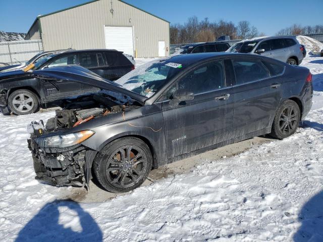 3FA6P0LU4JR225825 - 2018 FORD FUSION SE HYBRID BLUE photo 1