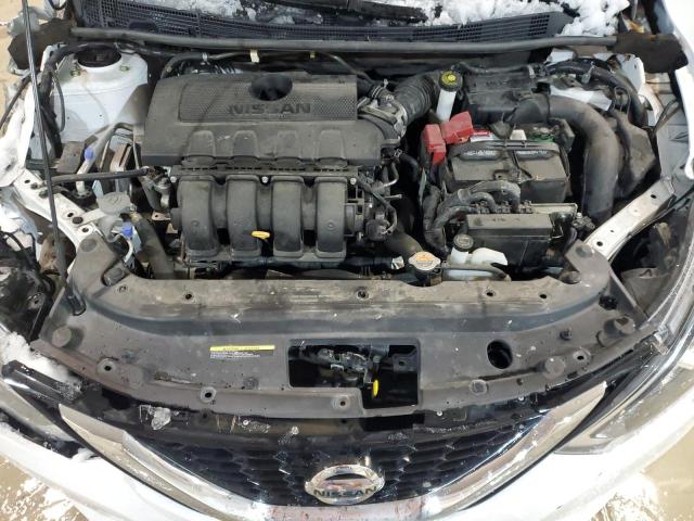 3N1AB7AP6KY329591 - 2019 NISSAN SENTRA S WHITE photo 11