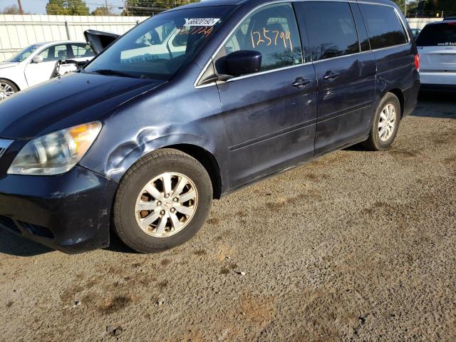 5FNRL38728B080724 - 2008 HONDA ODYSSEY EXL BLUE photo 9