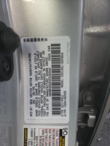 1NXBR32E65Z536942 - 2005 TOYOTA COROLLA CE SILVER photo 12