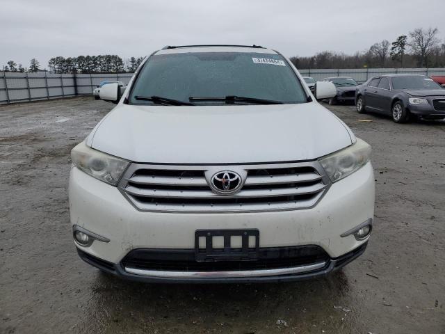 5TDYK3EH5CS086940 - 2012 TOYOTA HIGHLANDER LIMITED WHITE photo 5