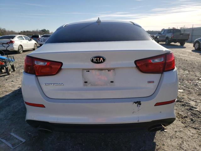 KNAGM4A71F5665021 - 2015 KIA OPTIMA LX WHITE photo 6