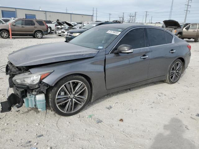 JN1EV7AP1HM731118 - 2017 INFINITI Q50 PREMIUM GRAY photo 1