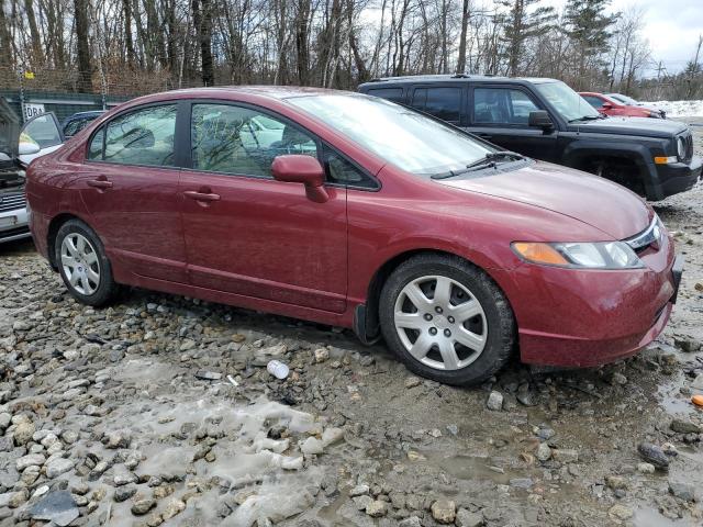 1HGFA16587L087799 - 2007 HONDA CIVIC LX BURGUNDY photo 4