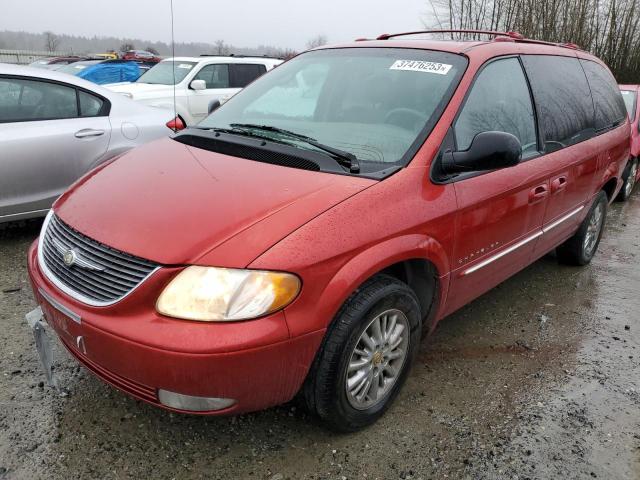 2C8GP64L91R418404 - 2001 CHRYSLER TOWN & COU LIMITED RED photo 1