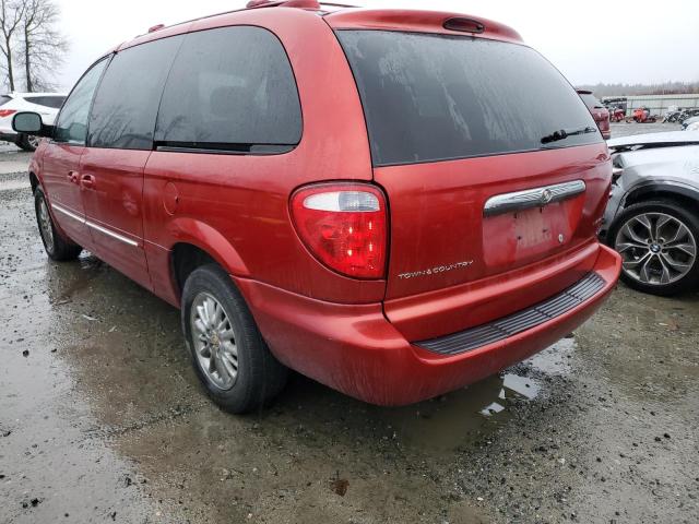 2C8GP64L91R418404 - 2001 CHRYSLER TOWN & COU LIMITED RED photo 2