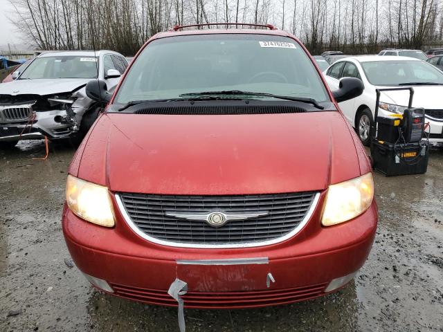 2C8GP64L91R418404 - 2001 CHRYSLER TOWN & COU LIMITED RED photo 5
