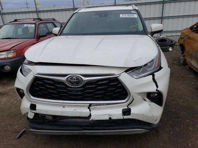 5TDFZRBH6MS062156 - 2021 TOYOTA HIGHLANDER PLATINUM WHITE photo 5