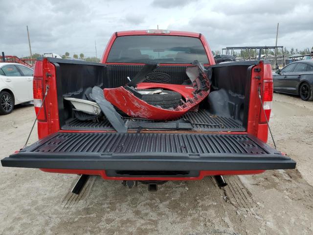 1FTRX12W44NA16110 - 2004 FORD F150 RED photo 6