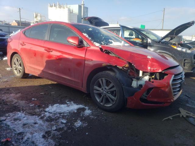 5NPD84LF6HH003677 - 2017 HYUNDAI ELANTRA SE RED photo 4