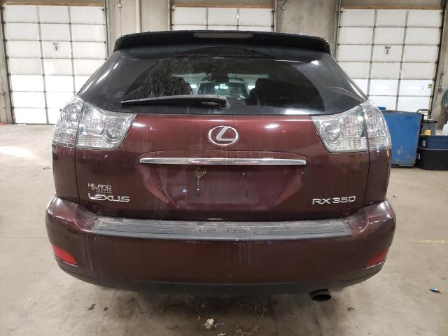 JTJHK31U492060894 - 2009 LEXUS RX 350 MAROON photo 6