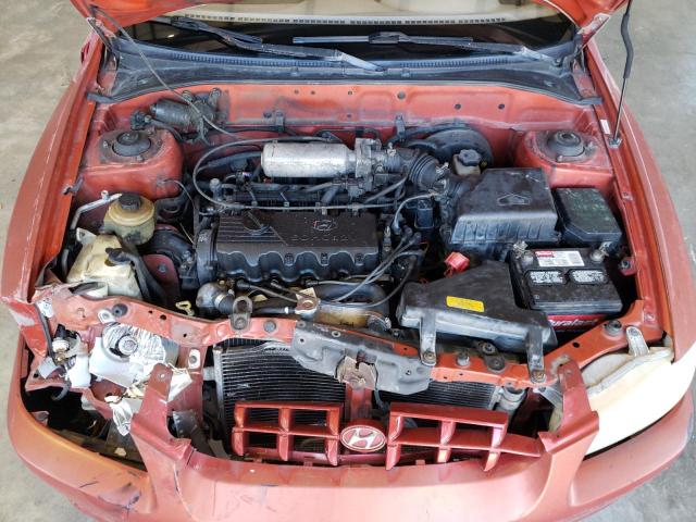 KMHCG45G5YU082278 - 2000 HYUNDAI ACCENT GL ORANGE photo 11