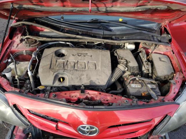 5YFBU4EE9DP074912 - 2013 TOYOTA COROLLA BASE RED photo 11