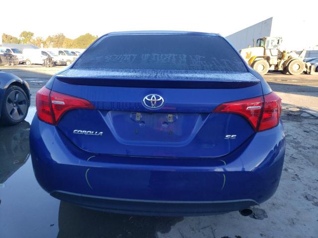 2T1BURHE9KC243168 - 2019 TOYOTA COROLLA L BLUE photo 6