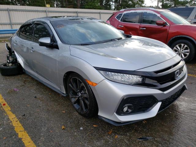 SHHFK7H96JU236458 - 2018 HONDA CIVIC SPORT TOURING SILVER photo 4