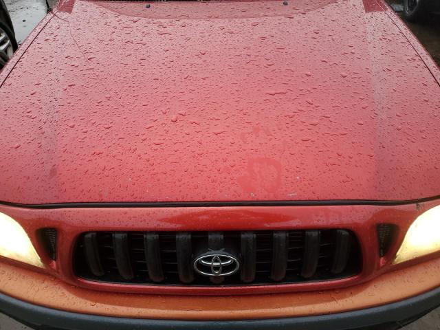 5TEGN92N04Z427780 - 2004 TOYOTA TACOMA DOUBLE CAB PRERUNNER RED photo 11