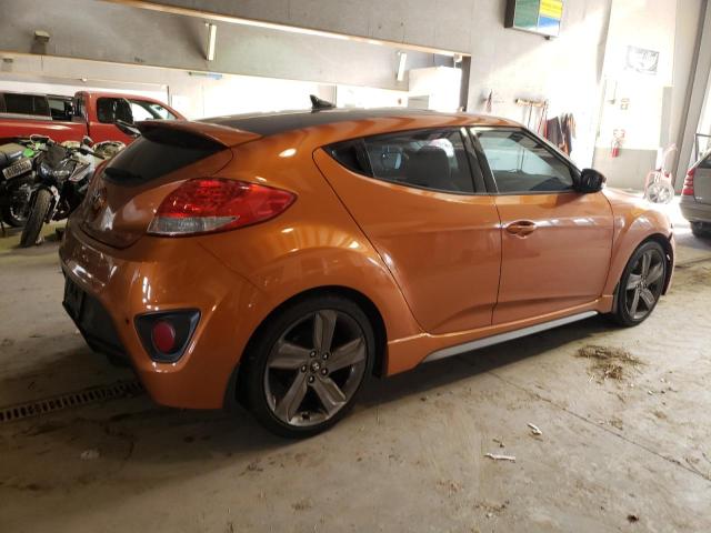 KMHTC6AE9EU208570 - 2014 HYUNDAI VELOSTER TURBO ORANGE photo 3