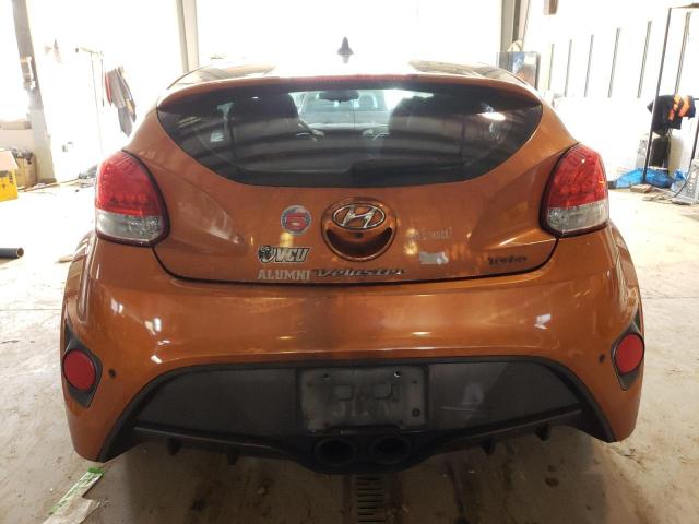 KMHTC6AE9EU208570 - 2014 HYUNDAI VELOSTER TURBO ORANGE photo 6