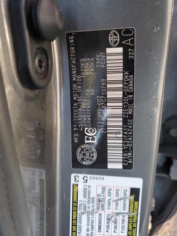 2T1BR32EX7C713769 - 2007 TOYOTA COROLLA CE CHARCOAL photo 12