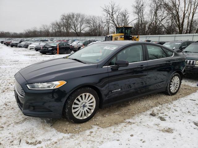 3FA6P0UUXER155574 - 2014 FORD FUSION S HYBRID BLACK photo 1