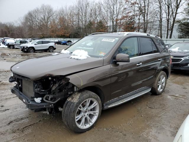 4JGDA5HB3FA589352 - 2015 MERCEDES-BENZ ML 350 4MATIC BROWN photo 1