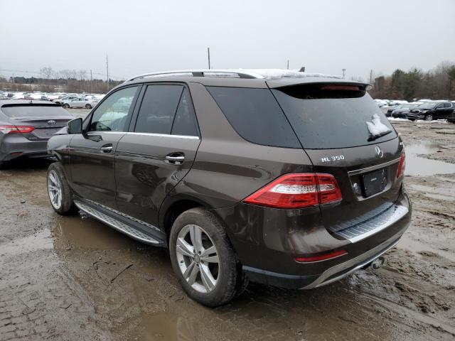 4JGDA5HB3FA589352 - 2015 MERCEDES-BENZ ML 350 4MATIC BROWN photo 2