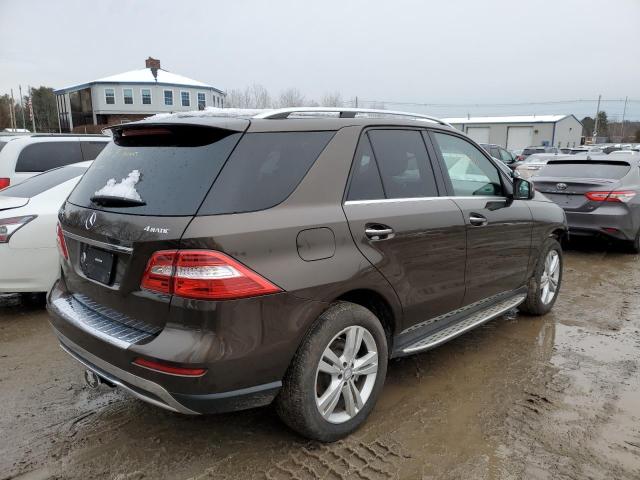 4JGDA5HB3FA589352 - 2015 MERCEDES-BENZ ML 350 4MATIC BROWN photo 3