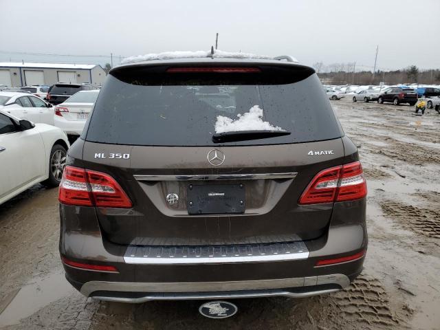 4JGDA5HB3FA589352 - 2015 MERCEDES-BENZ ML 350 4MATIC BROWN photo 6