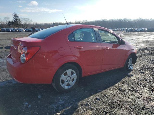 1G1JA5SH2E4169527 - 2014 CHEVROLET SONIC LS RED photo 3