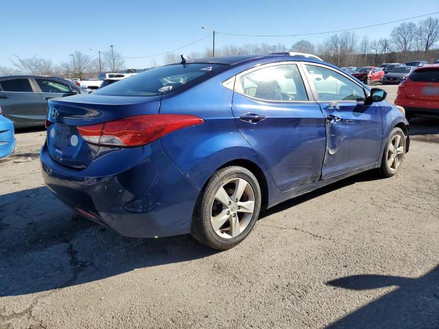 KMHDH4AE7DU877736 - 2013 HYUNDAI ELANTRA GLS BLUE photo 3