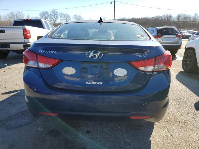 KMHDH4AE7DU877736 - 2013 HYUNDAI ELANTRA GLS BLUE photo 6