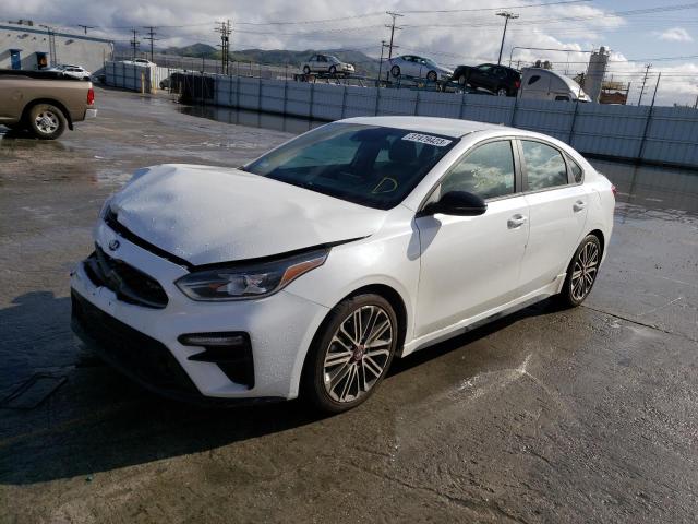 3KPF44ACXME404693 - 2021 KIA FORTE GT WHITE photo 1