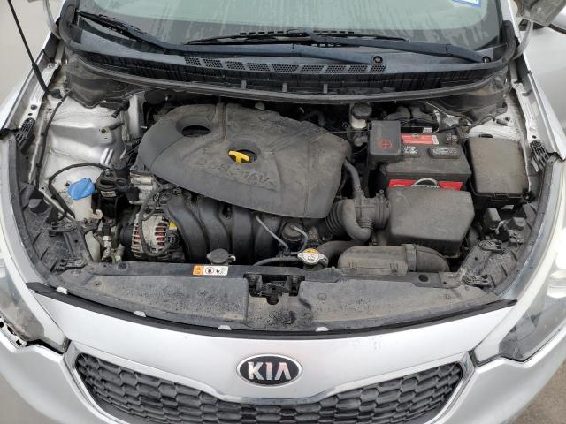 KNAFX4A65F5429501 - 2015 KIA FORTE LX SILVER photo 11