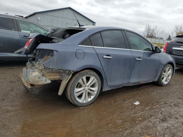 1G1PG5SBXD7301581 - 2013 CHEVROLET CRUZE LTZ BLUE photo 3