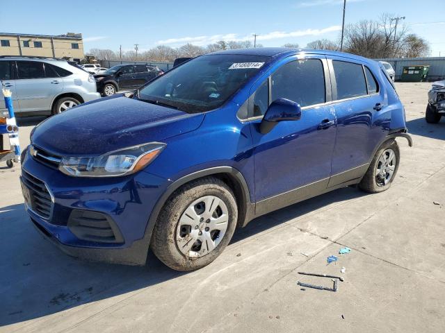 3GNCJKSB7HL210962 - 2017 CHEVROLET TRAX LS BLUE photo 1