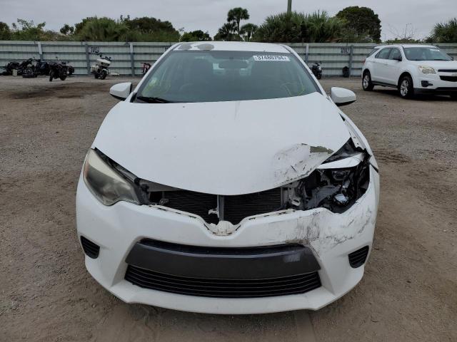 5YFBURHE4GP457427 - 2016 TOYOTA COROLLA L WHITE photo 5