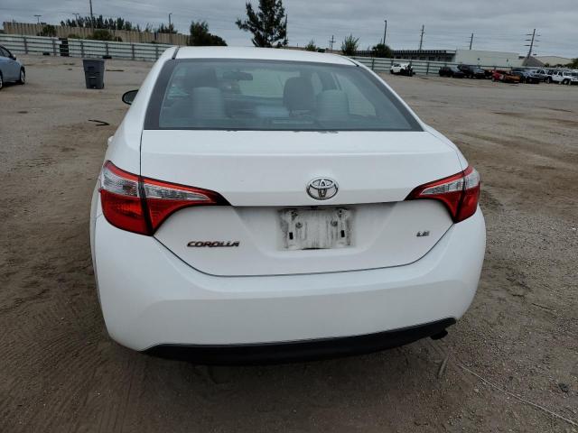 5YFBURHE4GP457427 - 2016 TOYOTA COROLLA L WHITE photo 6