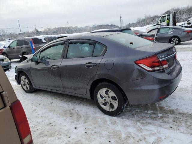 2HGFB2F54EH546744 - 2014 HONDA CIVIC LX GRAY photo 2