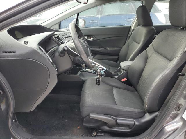 2HGFB2F54EH546744 - 2014 HONDA CIVIC LX GRAY photo 7