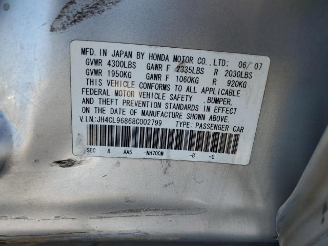 JH4CL96868C002799 - 2008 ACURA TSX SILVER photo 12