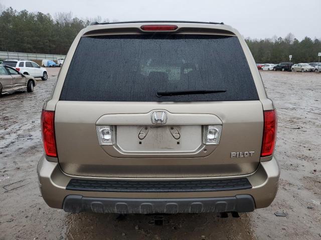 5FNYF18565B033679 - 2005 HONDA PILOT EXL GOLD photo 6