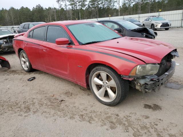 2C3CDXCT5DH580058 - 2013 DODGE CHARGER R/T RED photo 4